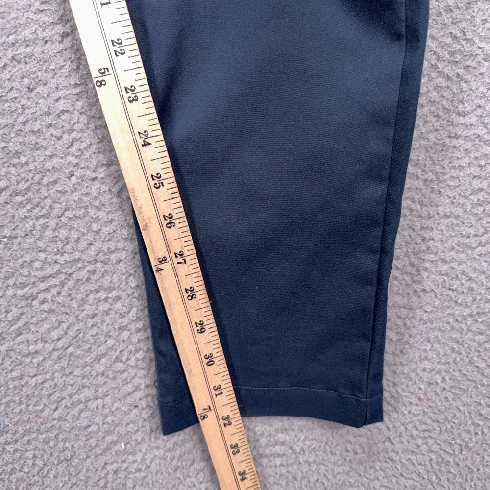 Proof Pants Mens 31 Navy Blue Performance Slim Chino Golf Office Business Work